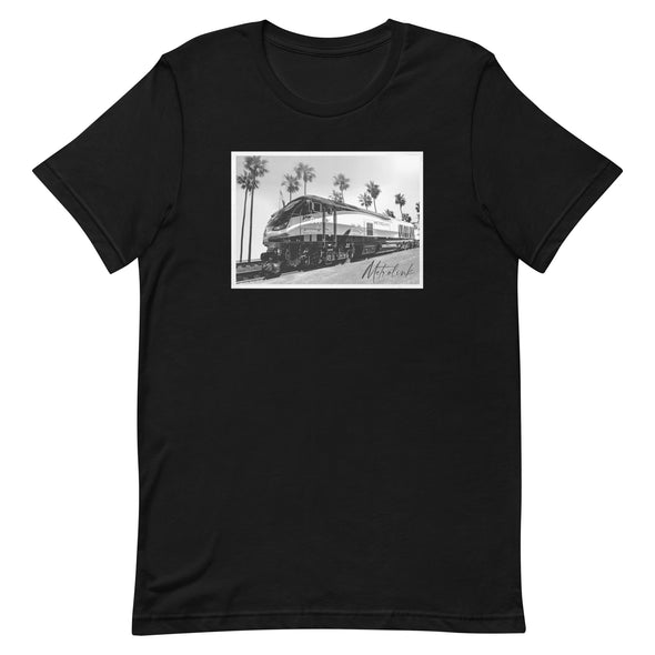 Metrolink Train Black & White Unisex T-Shirt