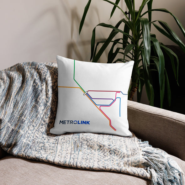 Metrolink Stick Map Premium Pillow