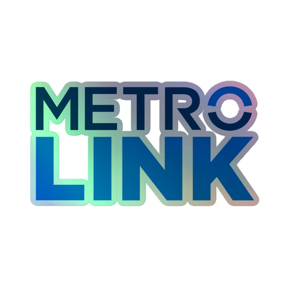 Metrolink (Stacked) Holographic Sticker