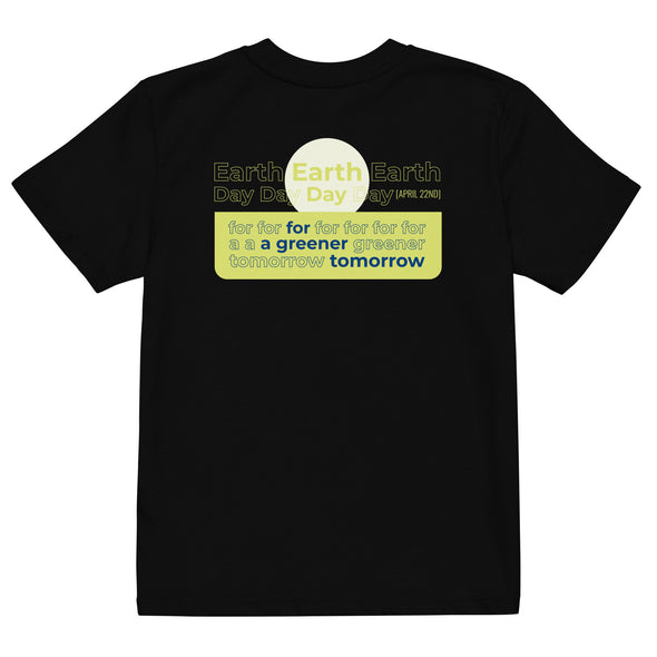 Earth Day Greener Tomorrow (Stacked) Organic Kids T-Shirt