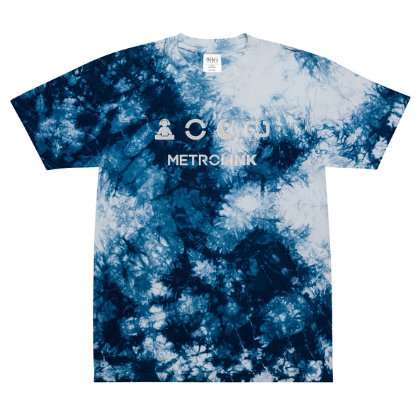 R.T.S.R. Oversized Embroidered Tie-Dye T-Shirt