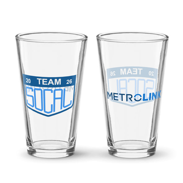 Team SoCal 2026 Pint Glass – Metrolink Store