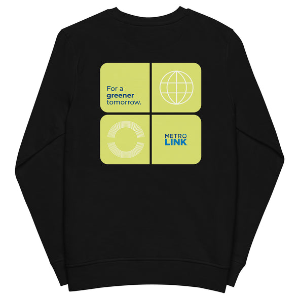Earth Day Greener Tomorrow (Tiles) Unisex Organic Sweatshirt