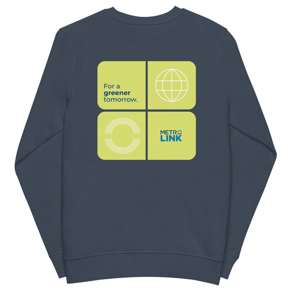 Earth Day Greener Tomorrow (Tiles) Unisex Organic Sweatshirt