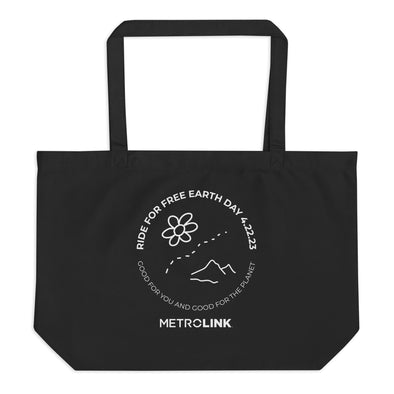 Metrolink Earth Day Large Organic Tote Bag
