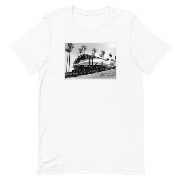 Metrolink Train Black & White Unisex T-Shirt
