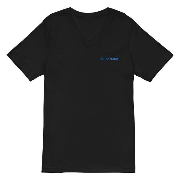 Metrolink Unisex Embroidered V-Neck T-Shirt